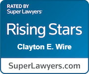 Clayton E Wire Rising Stars Rated By Super Lawyers.