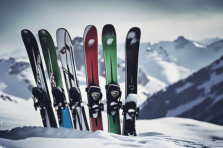 Skis and snowboards in mountain setting - Ski and Snowboard Etiquette