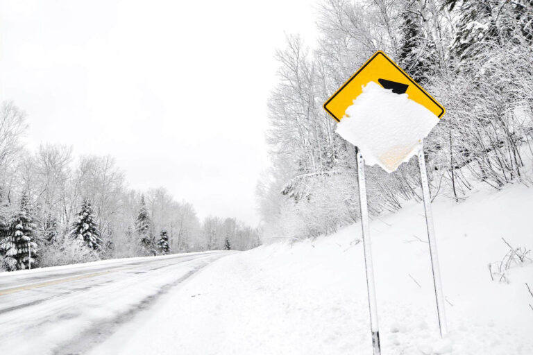 Snowy winter road - Winter Weather Driving Safety Tips