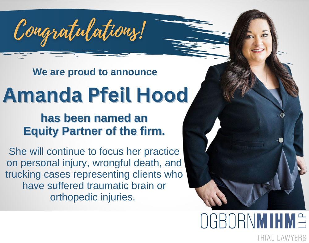 Congratulations to Amanda Pfeil Hood
